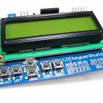 شیلد ال سی دی آردوینو آبی 2x16 با کیبورد shield lcd arduino