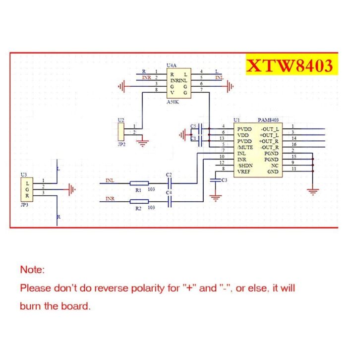ماژول آمپلی فایر 3 وات استریو با ولوم صدا PAM8403-V - Image 10
