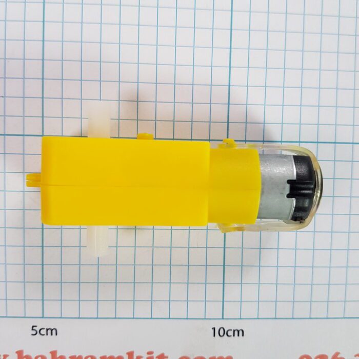 موتور گیربکس زرد دو محور قدرتی 50 دور - Image 4