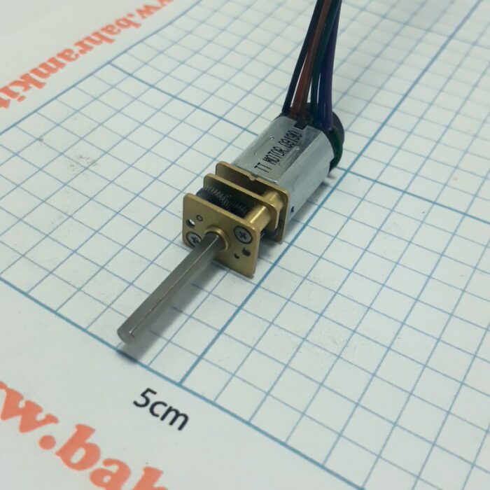 موتور گیربکس فلزی طلایی 300 دور ZGA با انکودر - Image 1