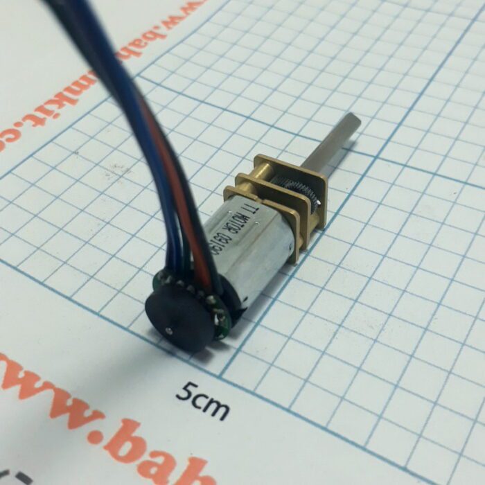 موتور گیربکس فلزی طلایی 300 دور ZGA با انکودر - Image 2