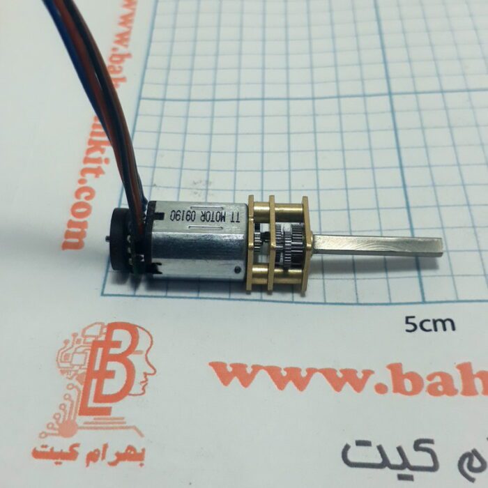 موتور گیربکس فلزی طلایی 300 دور ZGA با انکودر - Image 3