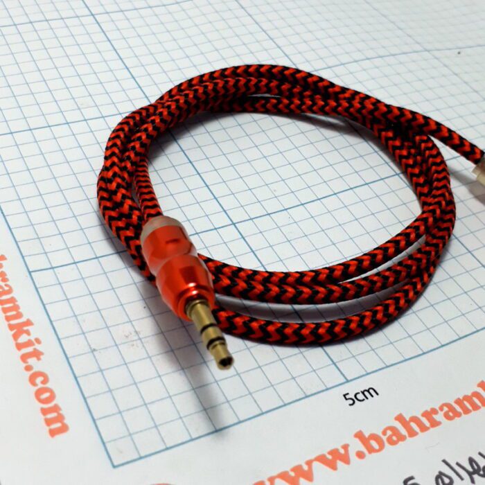 کابل دو سر AUX رنگی براق - Image 2