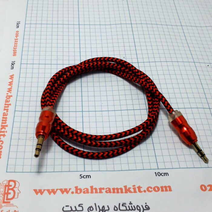 کابل دو سر AUX رنگی براق - Image 3