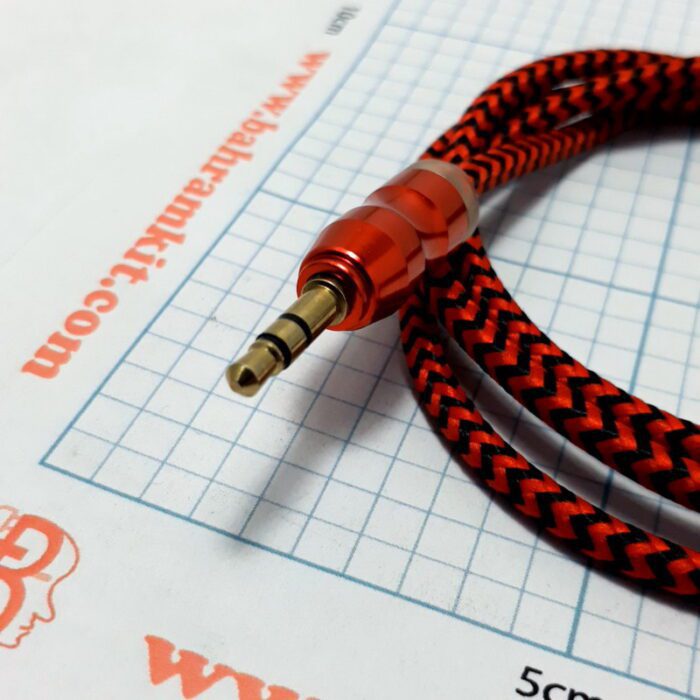 کابل دو سر AUX رنگی براق - Image 4