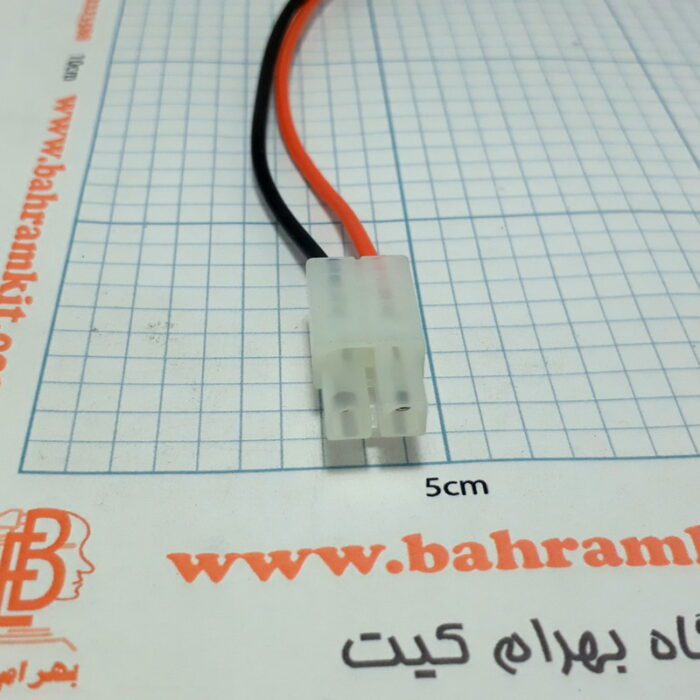 سوکت (فیش) سیم دار سفید پاور  دوتایی نری مدل 1 - Image 3