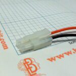 سوکت (فیش) سیم دار سفید پاور  دوتایی نری مدل 1