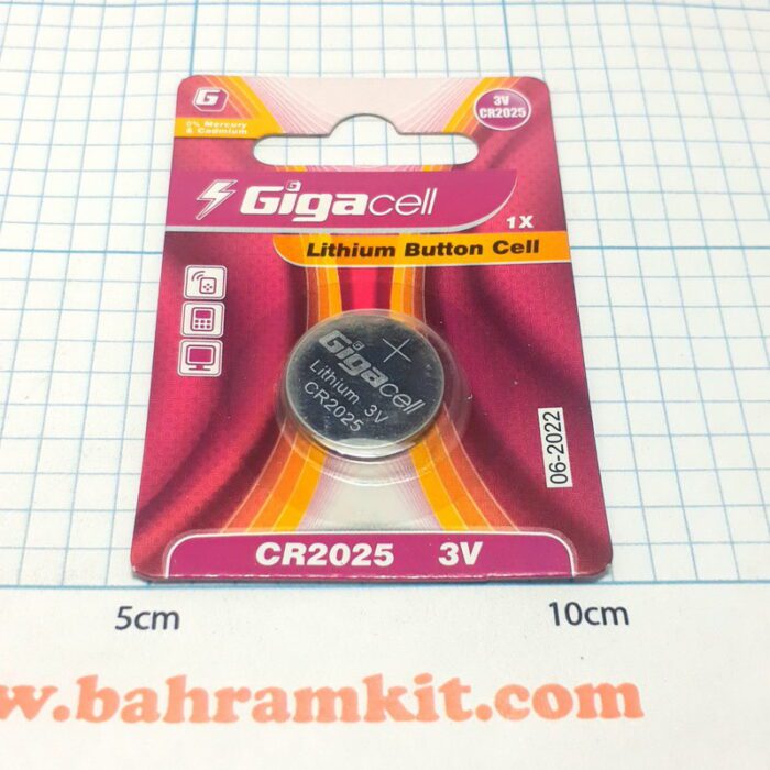 باتری CR2025 قرصی لیتیوم 3 ولت  Gigacell گیگاسل - Image 2