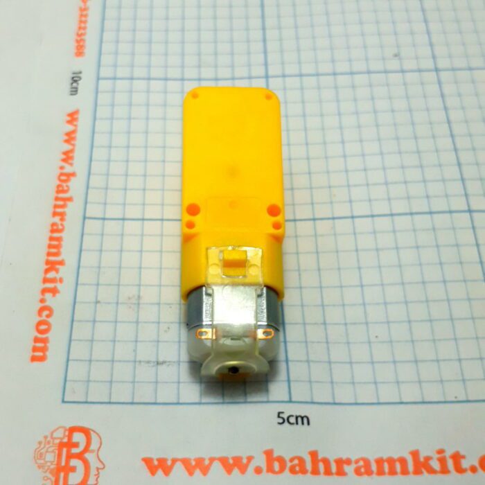 موتور گیربکس زرد تک محور سرعتی 200 دور - Image 3