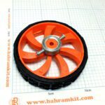 چرخ 10 سانتی قرمز شفت 4 بغل پیچ - Image 2