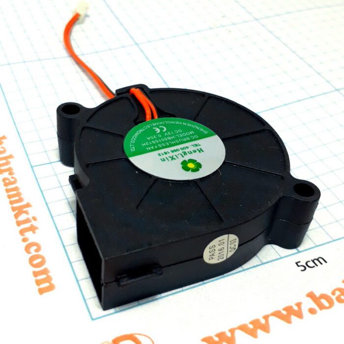 فن کوره ای (حلزونی) کوچک 12 ولت 0.2 آمپر HengLiXin - Image 1