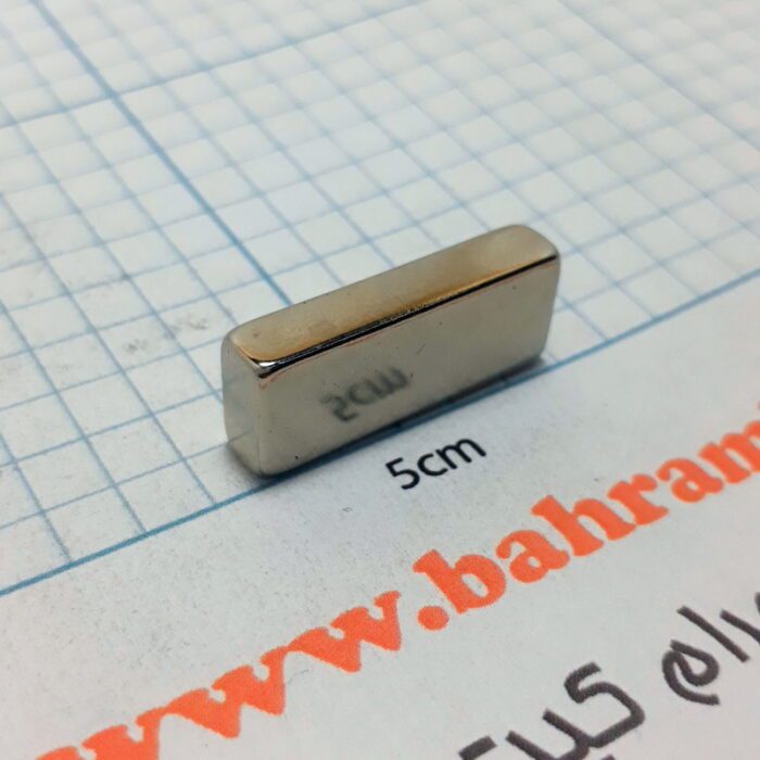 آهنربا نئودیمیوم  بلوکی 5*10*25 میلی متر - Image 3