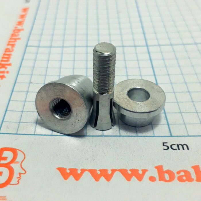 کوپلینگ  موتوربراش لس  ملخ هواپیما شفت 4mm - Image 3