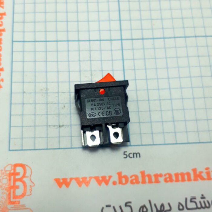 کلید راکر کوچک چراغ دار 4 پایه - Image 3