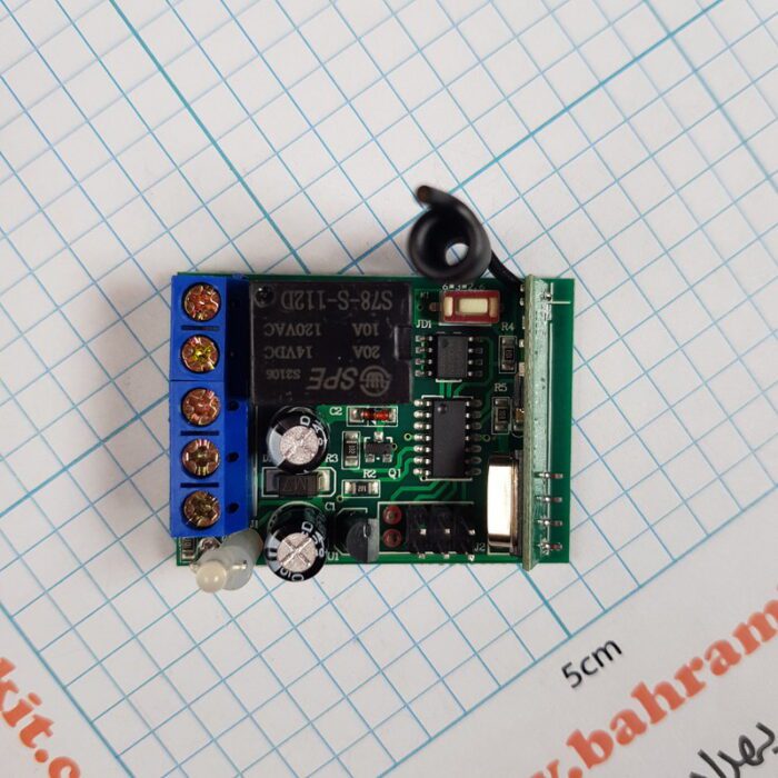 گیرنده 1 کانال لرن مشکی 433 - Image 4