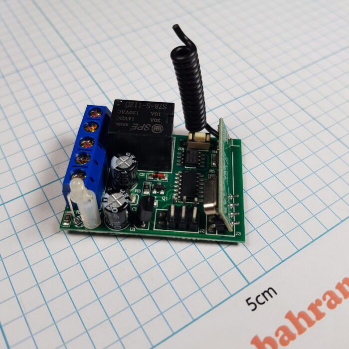 گیرنده 1 کانال لرن مشکی 433 - Image 1