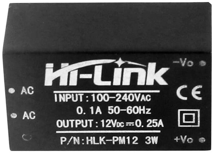 ماژول مبدل ac به dc 12v 250ma hi link - Image 3