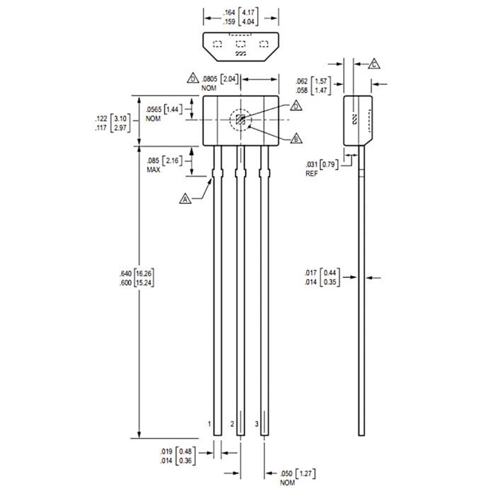 سنسور اثر هال A3144EUA - Image 2
