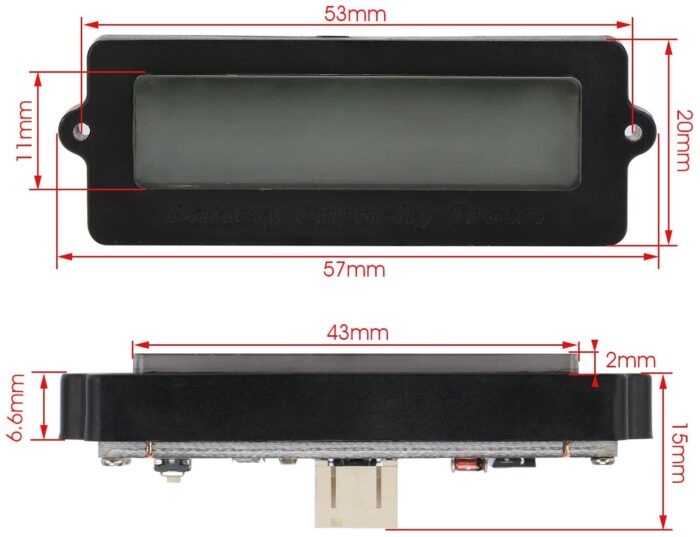 ماژول نمایشگر شارژ باتری LY6 12V ، 24V ، 36V ، 48V - Image 2