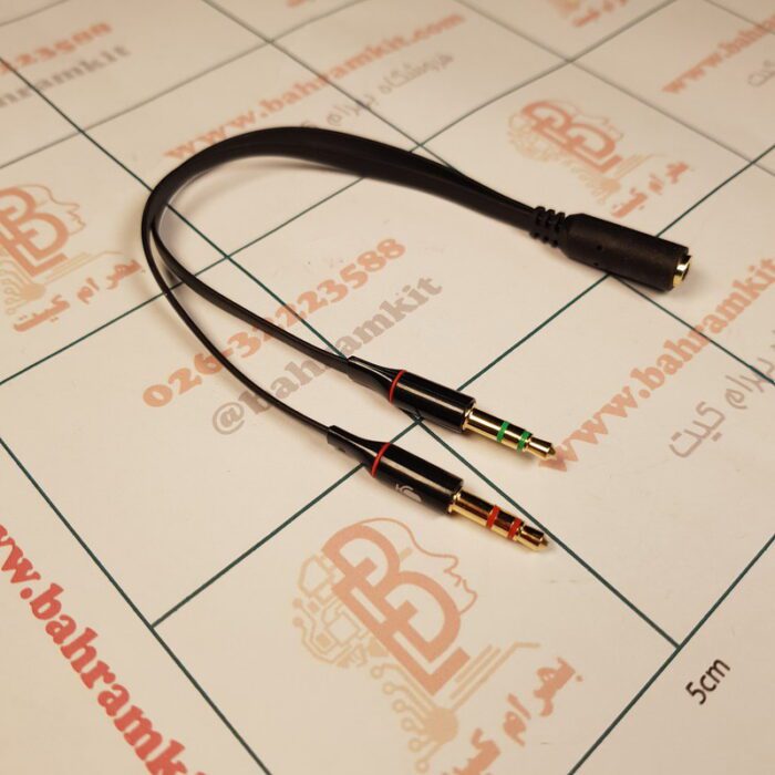 کابل 1 به 2 AUX هندزفری مادگی به نری - Image 2