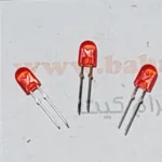 ال ای دی قرمز  5mm oval بسته 10 تایی