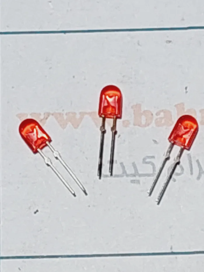 ال ای دی قرمز  5mm oval بسته 10 تایی - Image 1