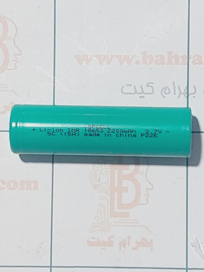 باتری سر تخت 18650   GSPCELL 3/7 V  2200 MA - Image 1