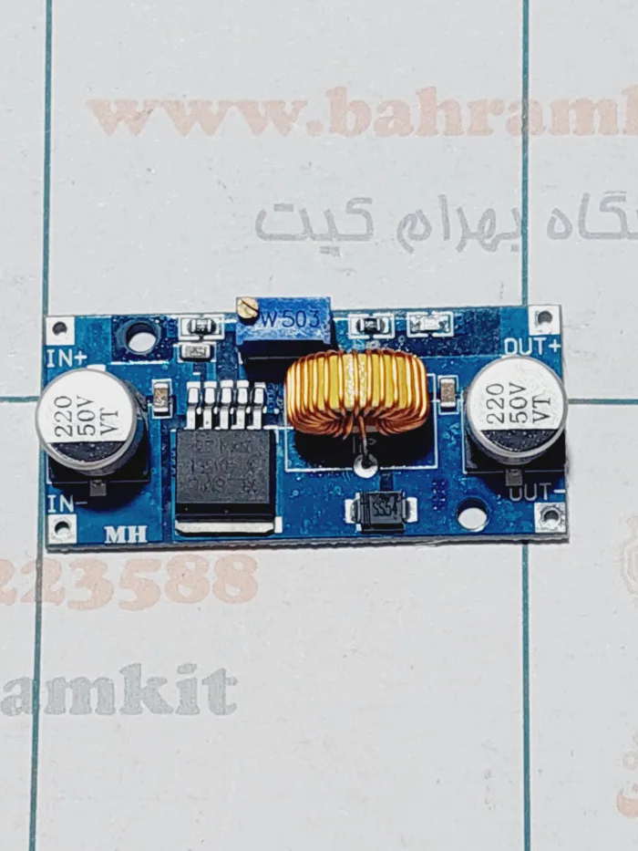 ۲۰۲۴۰۶۲۶_۱۱۲۹۲۷ ماژول کاهنده 5 آمپر XL4015 - Image 1
