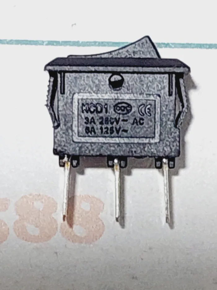 کلید راکر 3 پایه 10x15mm 3A - Image 2