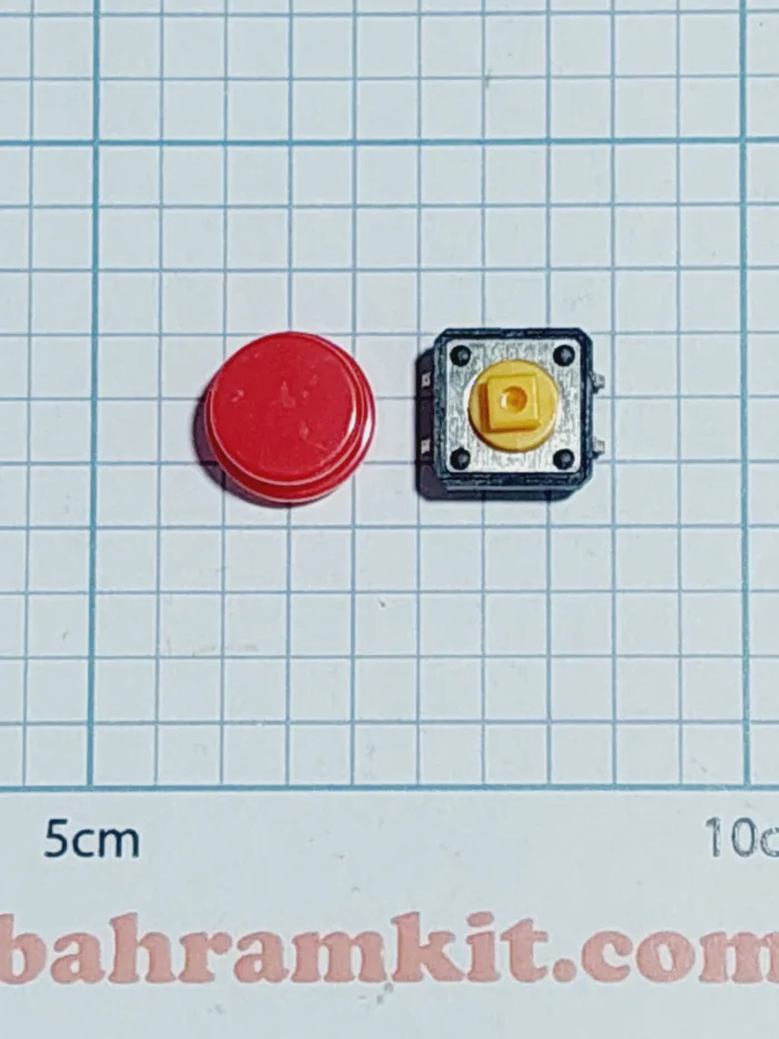 میکروسوییچ 4 پایه با دکمه - Image 1