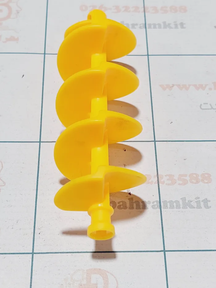 ۲۰۲۴۱۰۱۲_۱۲۵۶۲۵ سازه پلاستیکی مار پیچ حلزونی 110mm - Image 1