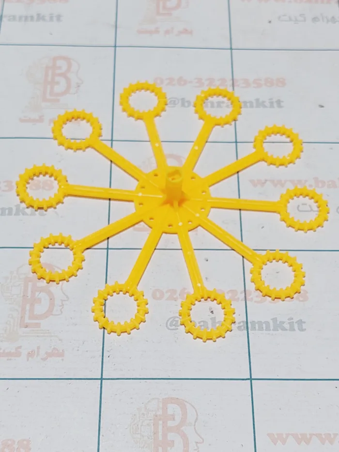 ۲۰۲۴۱۰۱۲_۱۲۵۸۳۵ سازه پلاستیکی حباب ساز 10 حلقه 120mm - Image 1