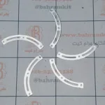 سازه فلزی صفحه هلالی شیارداربسته 4تایی