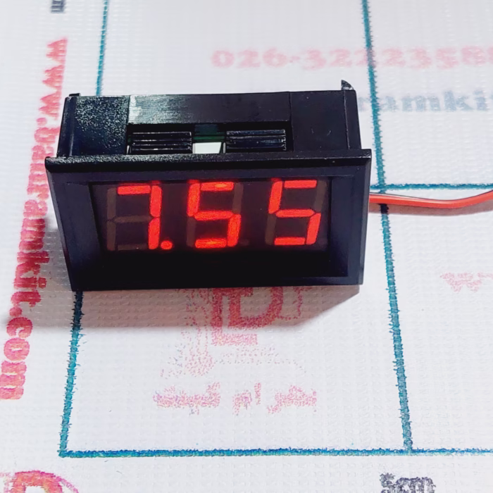 ماژول ولت متر قابدار2 سیم تا 30 ولت - Image 1