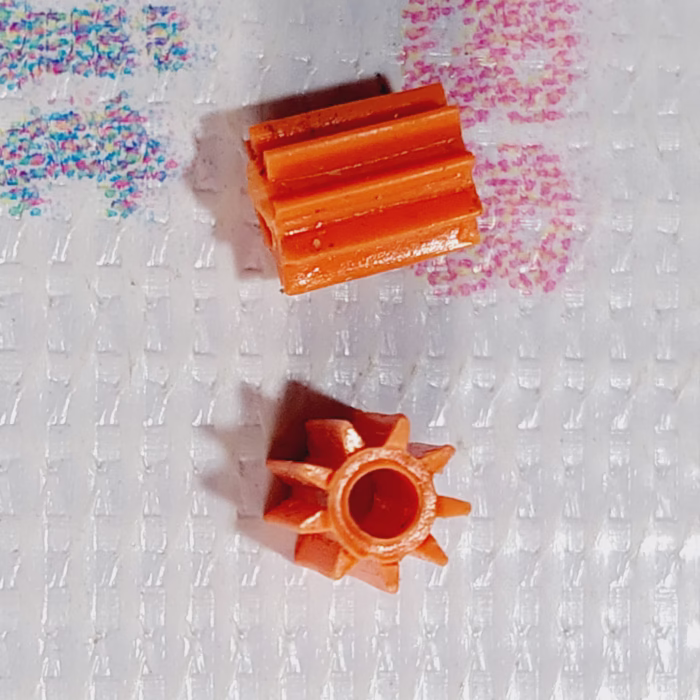 چرخ دنده سر موتور 9 دنده نارنجی - Image 1