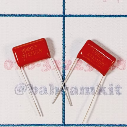 خازن 470 نانو 400 ولت pol بسته 5 تایی