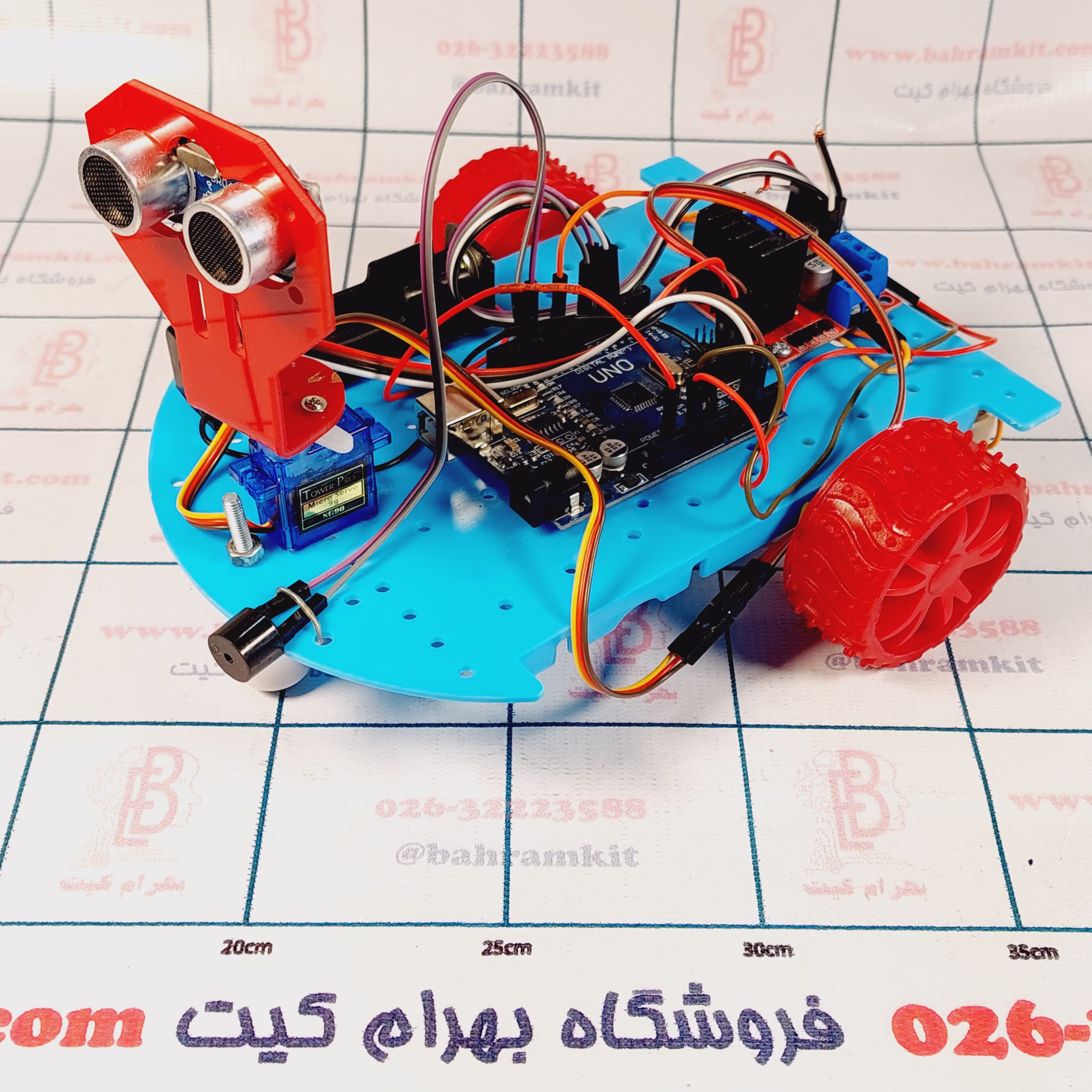 ۲۰۲۶۰۷۰۸_۱۲۳۱۲۹ بسته آموزشی ربات مانع یاب بهرام کیت ( جدید ) با آردواینو - Image 1