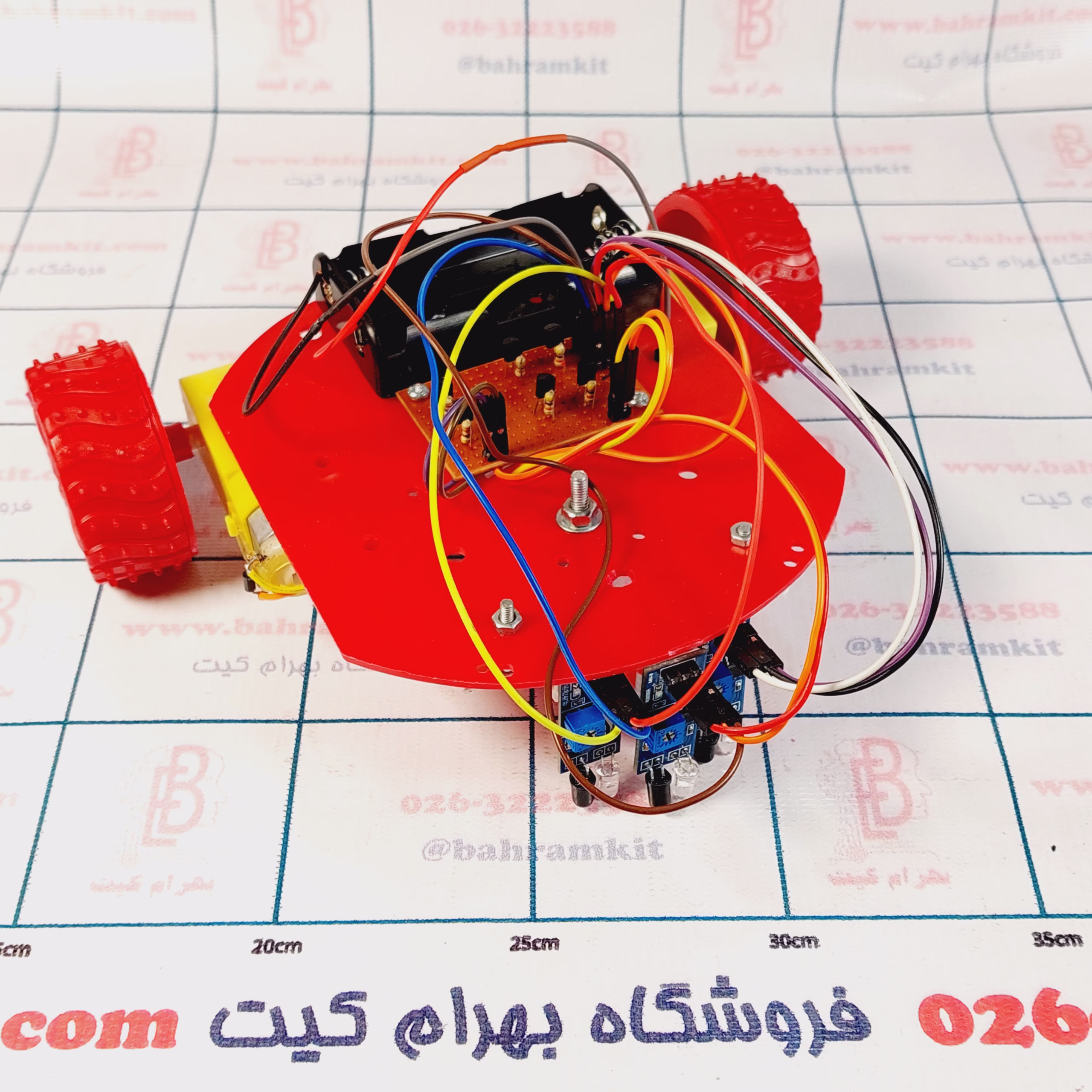 ۲۰۲۶۰۷۰۸_۱۲۳۳۰۷ بسته آموزشی ربات خط یاب بهرام کیت ( جدید ) ترانزیستوری - Image 1